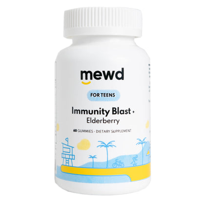 MEWD Teen and Kids Daily Immunity Multivitamin Gummies with Elderberry - Kidskin